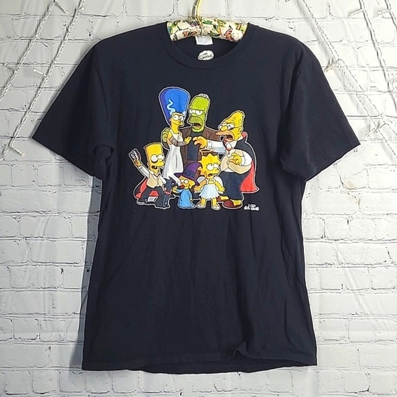 Port & Company The Simpsons Halloween Horror Family Graphic Print Tee Mens Sz M - Picture 3 of 13